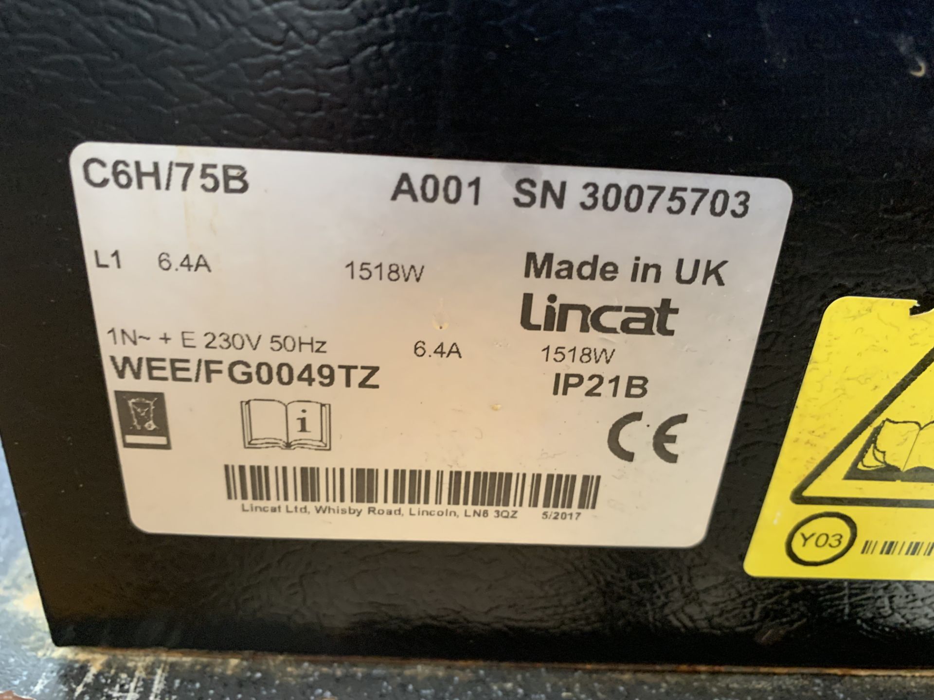 Lincat Heated Cabinet - Image 4 of 4