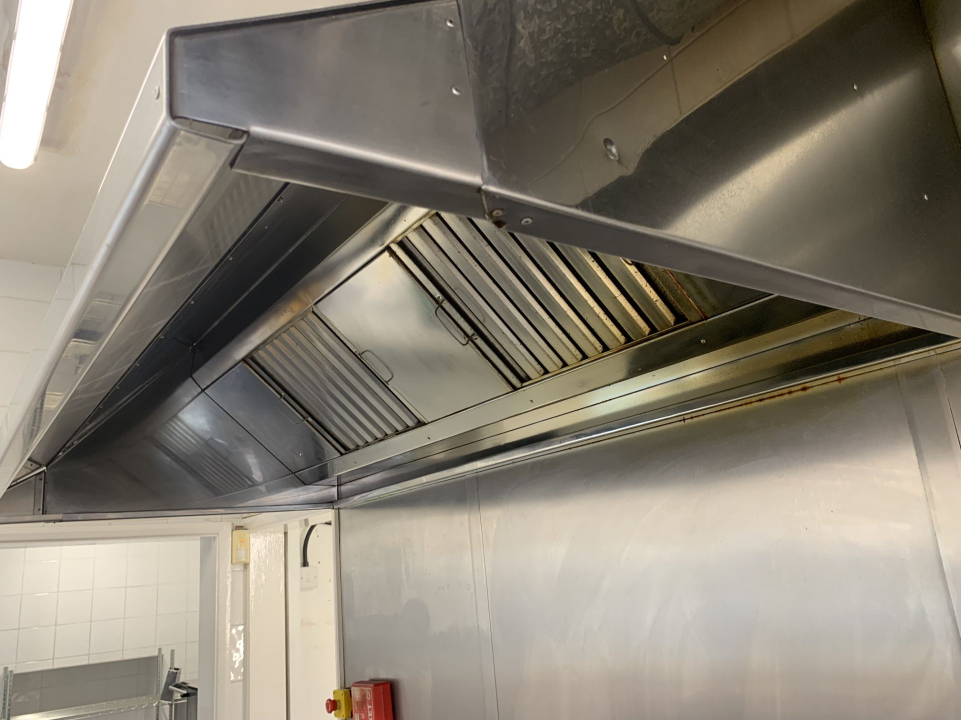 Stainless Steel Extraction Canopy with filters 183cm w x 96cm d x 50cm h - Image 4 of 4
