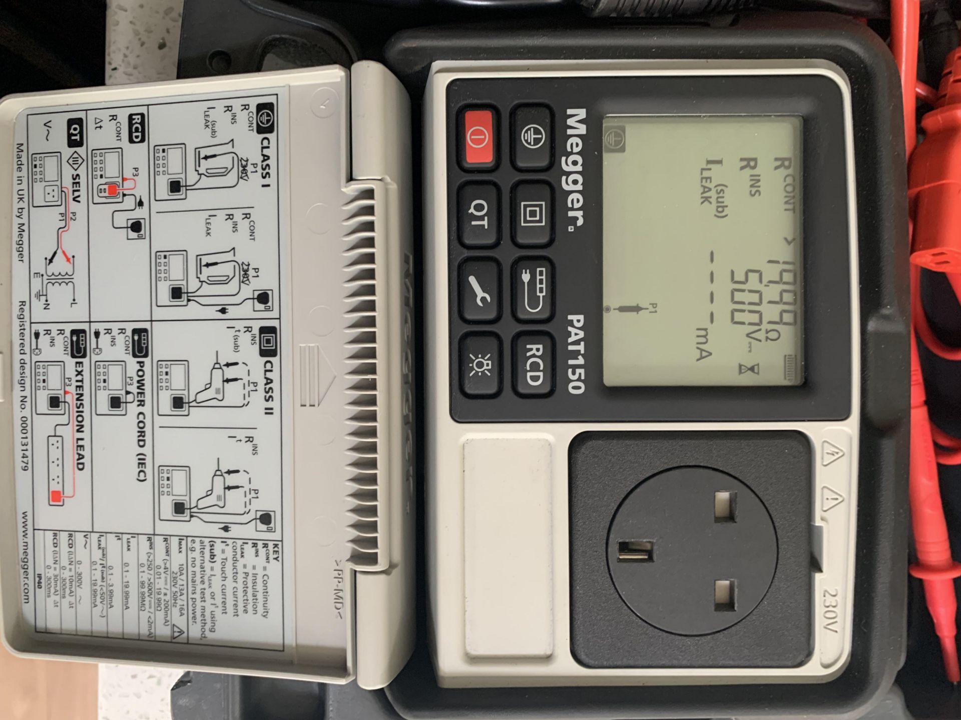 Megger PAT 150R Tester as new - Image 2 of 5