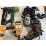 Yama & Prebena pneumatic staplers, Ryobi EID 750R and Wickes Grinder