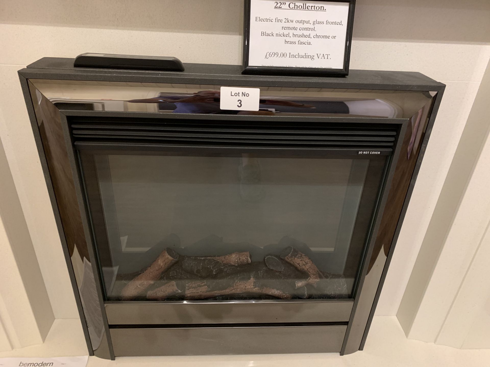 The 22” Chollerton electric fire 2kw