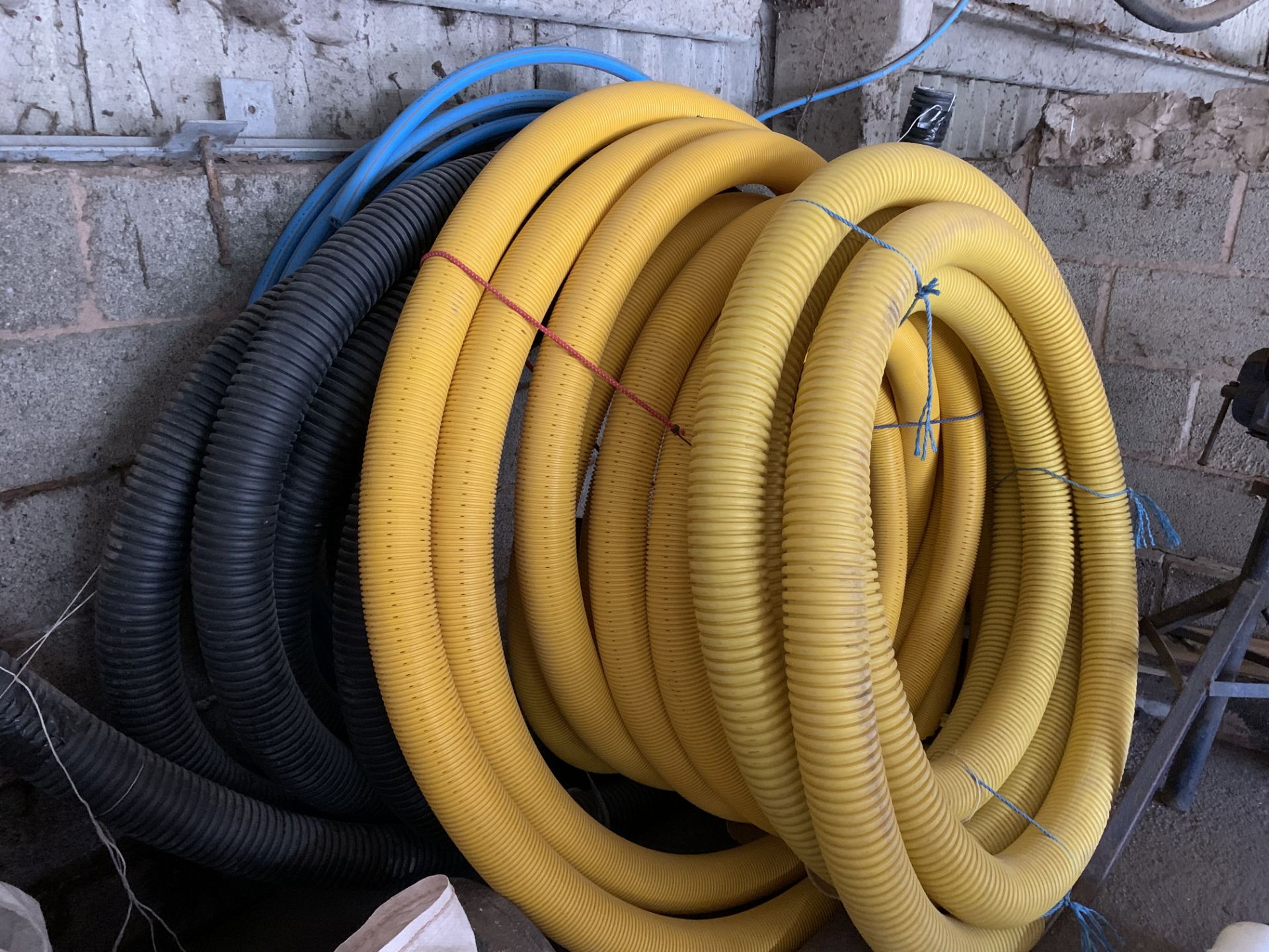 A quantity of plastic piping