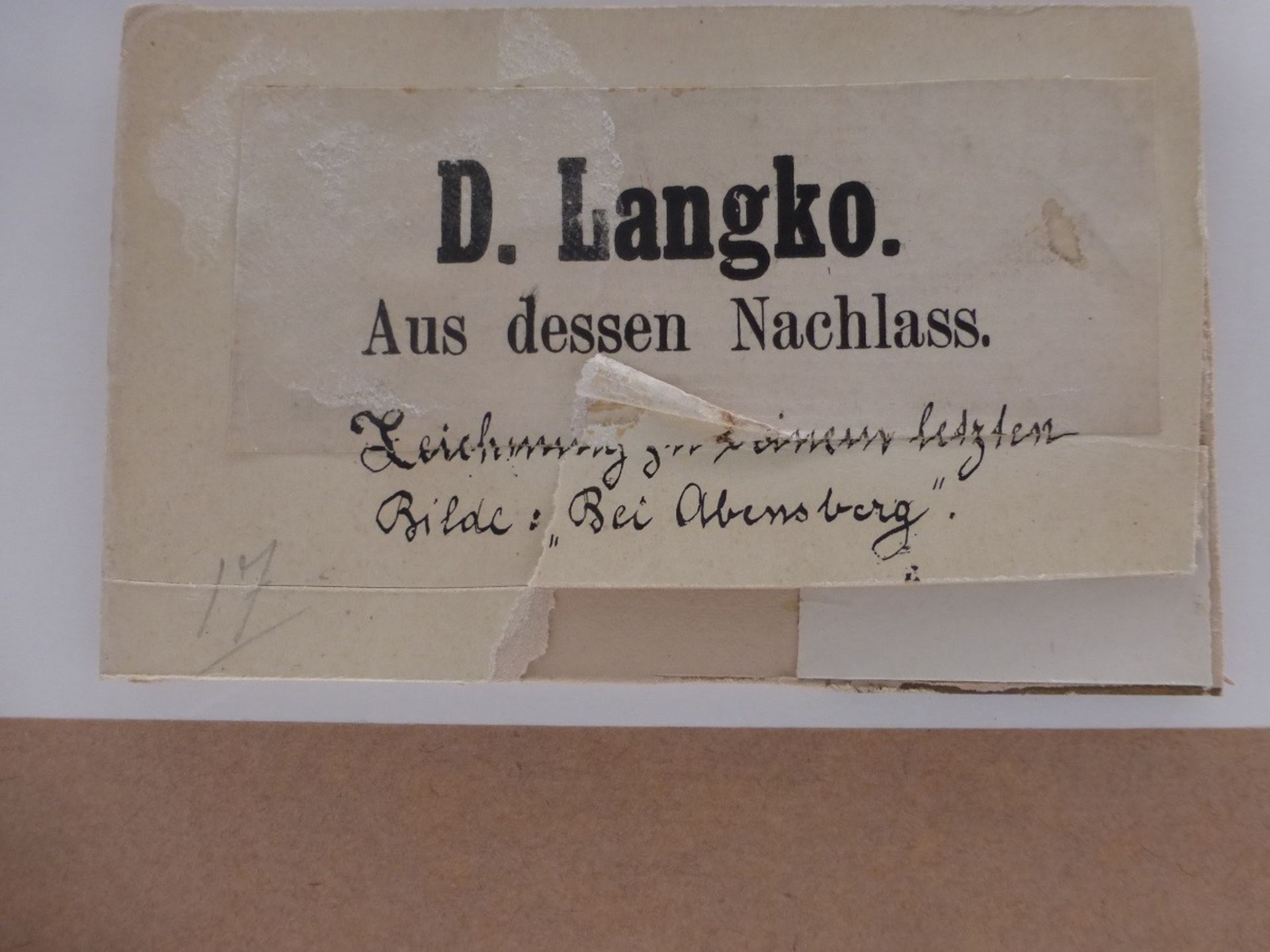 Dietrich Langko (1819 Hamburg - 1896 München) - Image 3 of 3