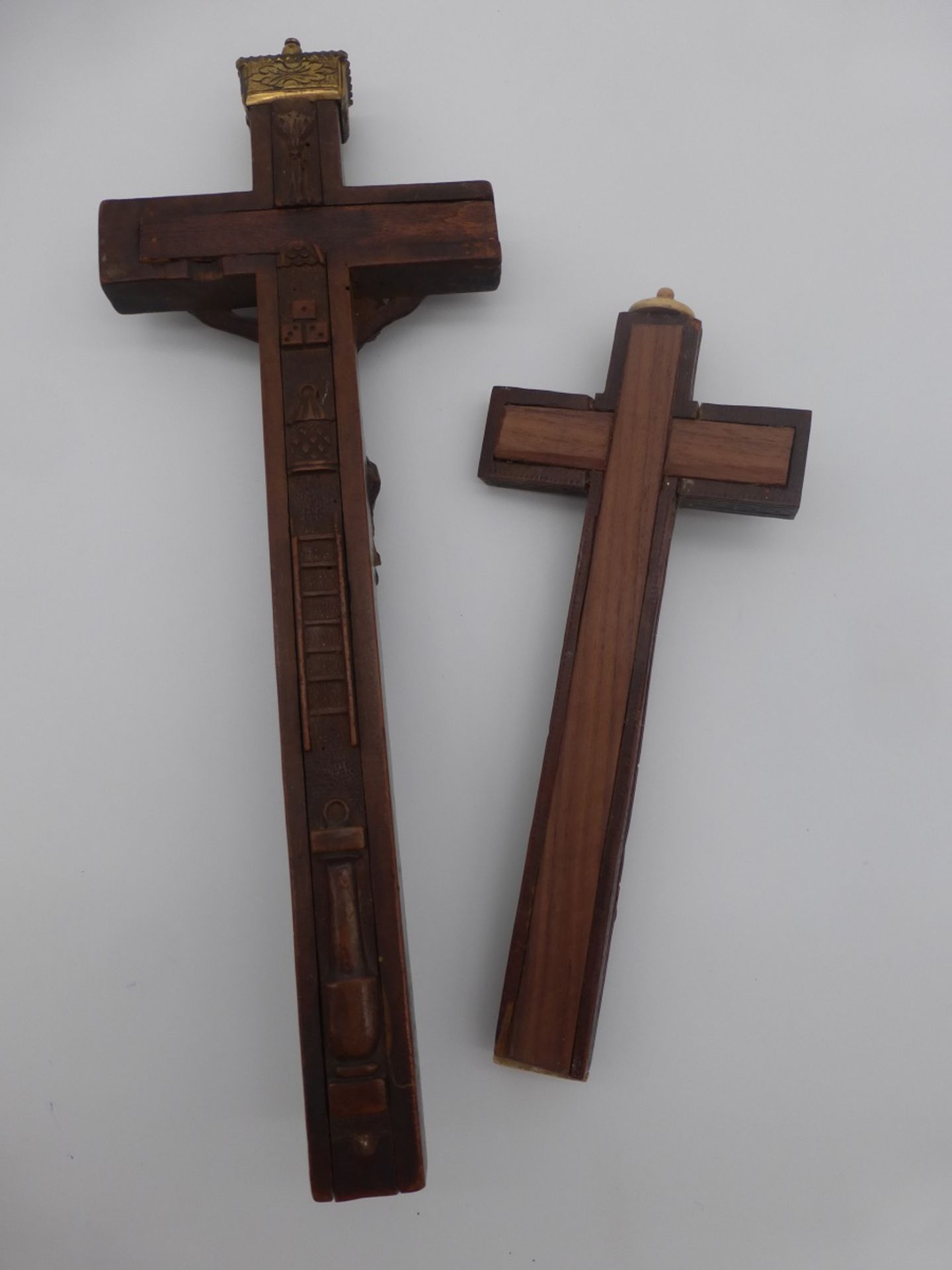 2 Reliquienkreuze um 1800 - Image 2 of 3