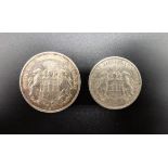 Hamburg 2 Silbermünzen