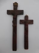 2 Reliquienkreuze um 1800