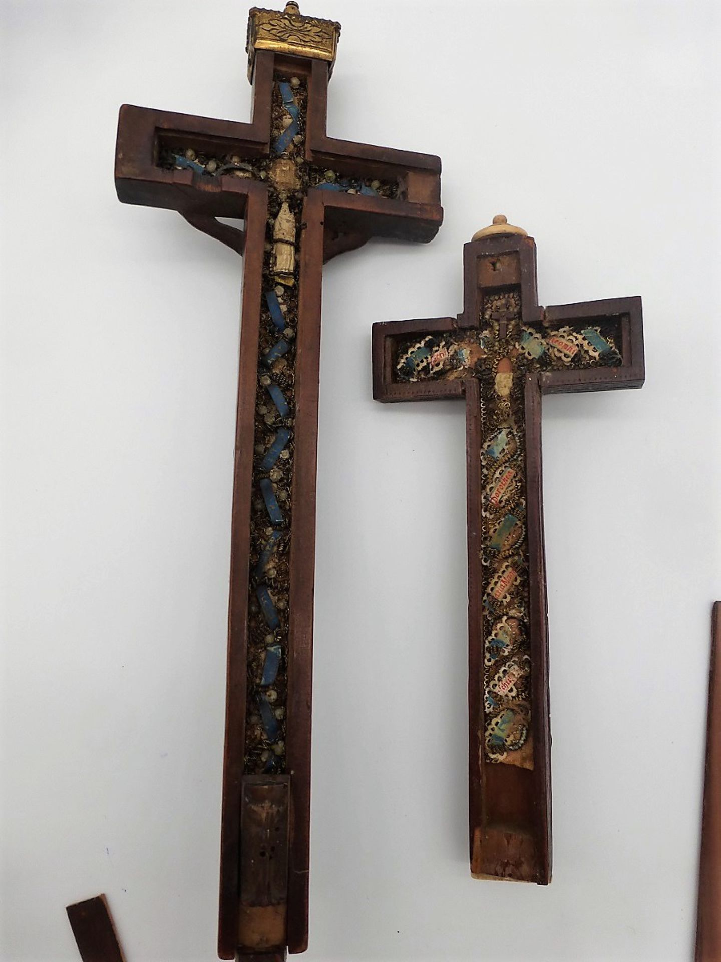 2 Reliquienkreuze um 1800 - Image 3 of 3