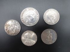 Preussen 5 Silbermünzen