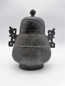 Rituelles Deckelgefäß - Bronze / China Typ "Lei"