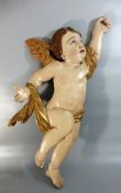 Schwebender Putto / Flachrelief - 19.Jh.