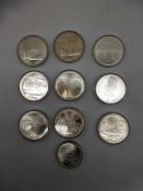 10x Kanada Dollar / Silber 925