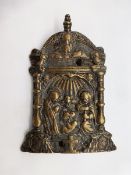 Bronze Kusstafel / Pax - Baltikum um 1650