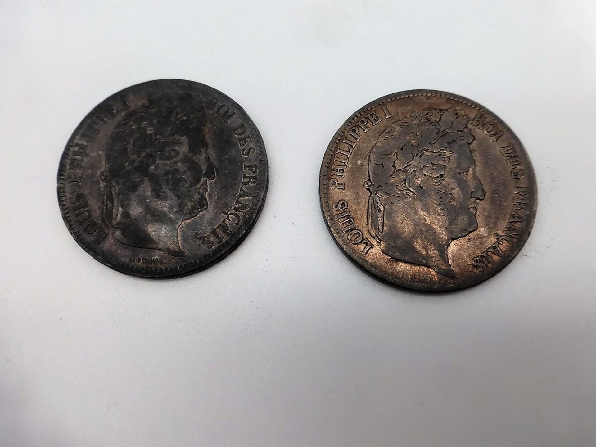 2x 5 Franc 1840/41 - Frankreich - Image 2 of 2