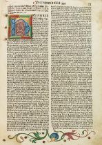 Biblia latina Bedeutende Bibel-Edition Biblia cum postillis Nicolai de Lyra. 4 Bände. Nürnberg,