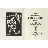 Gustav Schiefler Das graphische Werk Emil Noldes bis 1910. Berlin, J. Bard 1911. Frühes und schon