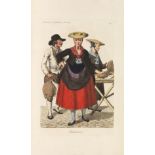 Christoffer Suhr Hamburg Hamburgische Trachten. Costumes des Hambourg. Hamburg 1822. - Seltenste