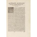 Appianus Alexandrinus Preiseinband Romanarum historiarum. Omnia per S. Gelenium Latine reddita.