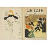 Le Rire Frankreich mit Humor Journal humoristique. 843 Hefte in 16 Bänden. Paris, Juven 1894-1910. -