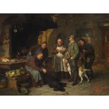 Eduard von Grützner 1846 Großkarlowitz/Schlesien - 1925 München Ein guter Braten. 1889. Öl auf Holz.