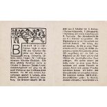 Ernst Ludwig Kirchner 1880 Aschaffenburg - 1938 Davos Jahresbericht für 1910–1911 der Künstlergruppe