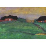 Emil Nolde 1867 Nolde/Nordschleswig - 1956 Seebüll/Schleswig-Holstein Marschlandschaft. Um 1930.