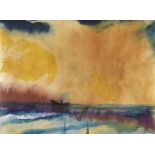 Emil Nolde 1867 Nolde/Nordschleswig - 1956 Seebüll/Schleswig-Holstein Dampfer unter gelbem Himmel.