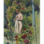 Maurice Denis 1870 Granville - 1943 Saint-Germain-en-Laye Nymphe aux fleurs (Nu à la draperie,