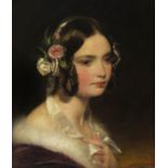Friedrich von Amerling 1803 Wien - 1887 ebenda Bildnis eines Mädchens. 1839. Öl auf Leinwand. Rechts