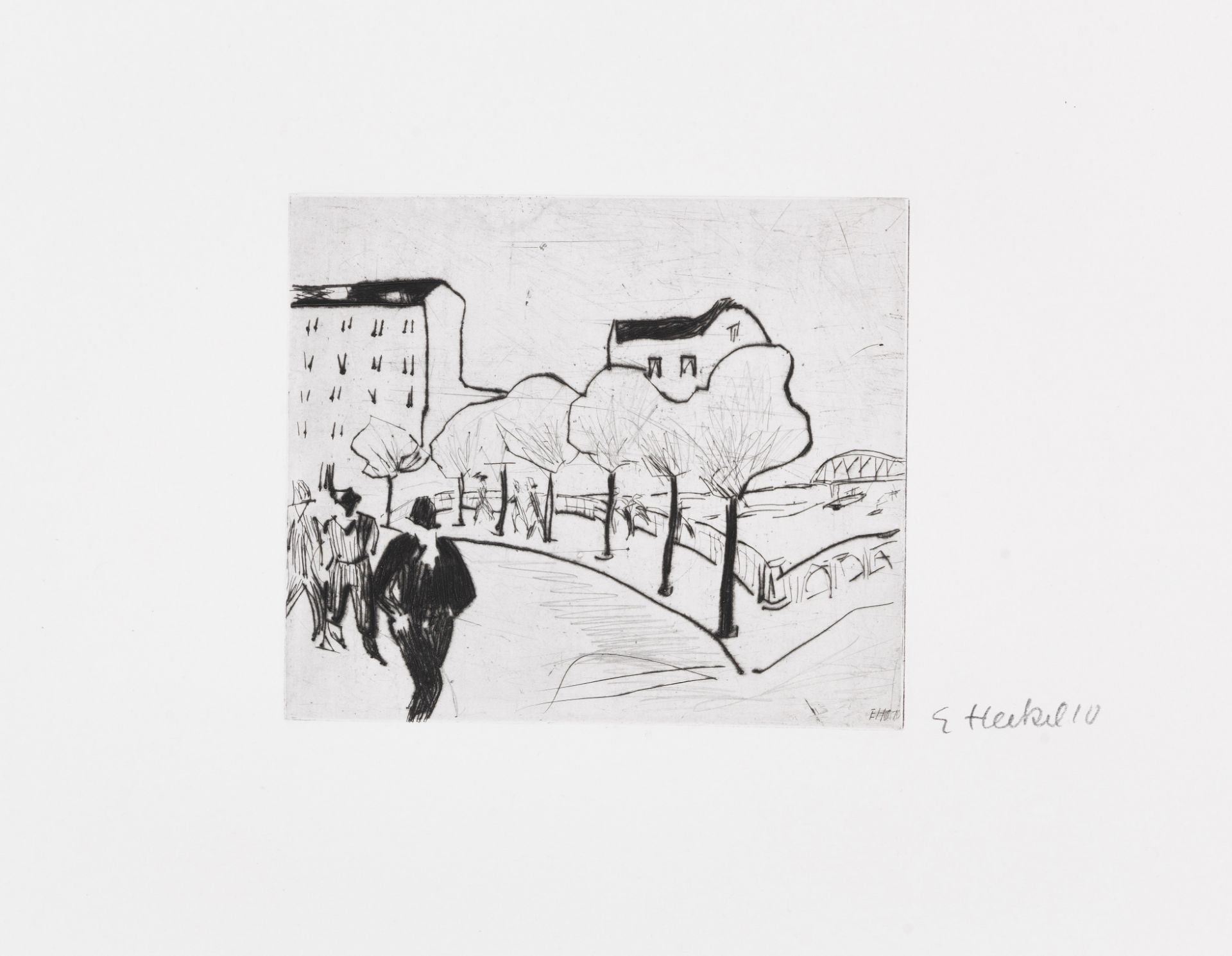 Mappenwerk / Portfolio 6. Jahresmappe der Künstlergruppe 'Brücke', gewidmet Erich Heckel. 1911. - Bild 5 aus 5
