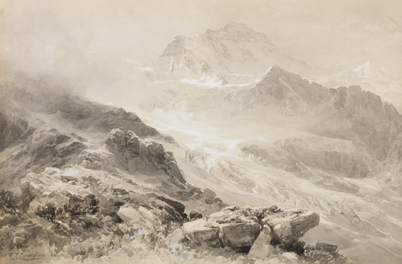 Edward Theodore Compton 1849 London - 1921 Feldafing Die Jungfrau. Um 1900. Aquarell. Links unten