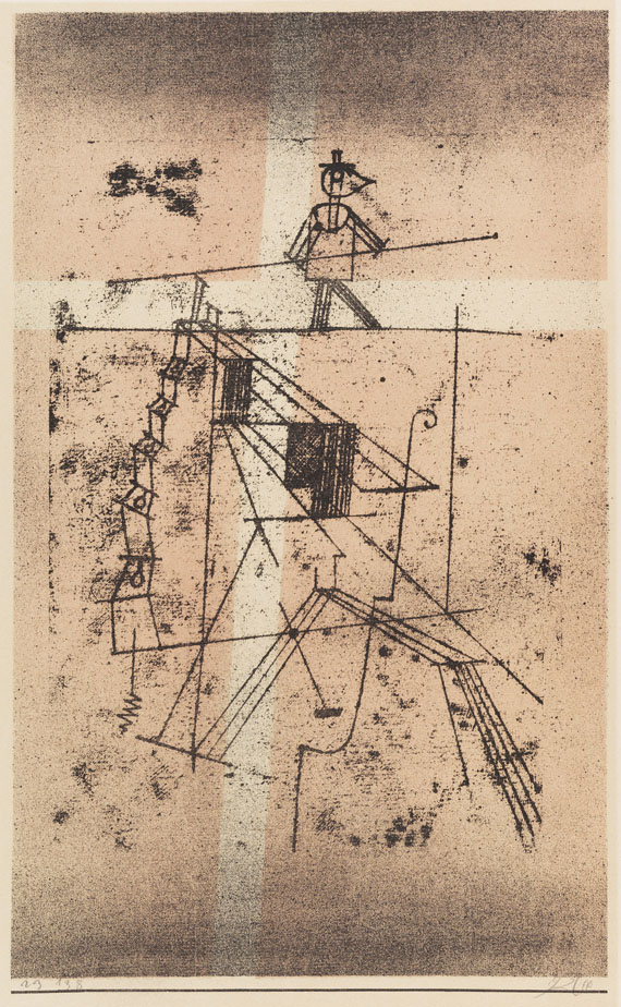 Paul Klee 1879 Münchenbuchsee (Schweiz) - 1940 Muralto/Locarno Seiltänzer. 1923. Lithografie mit