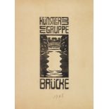Ernst Ludwig Kirchner 1880 Aschaffenburg - 1938 Davos Signet der Künstlergruppe 'Brücke'. 1905/06.