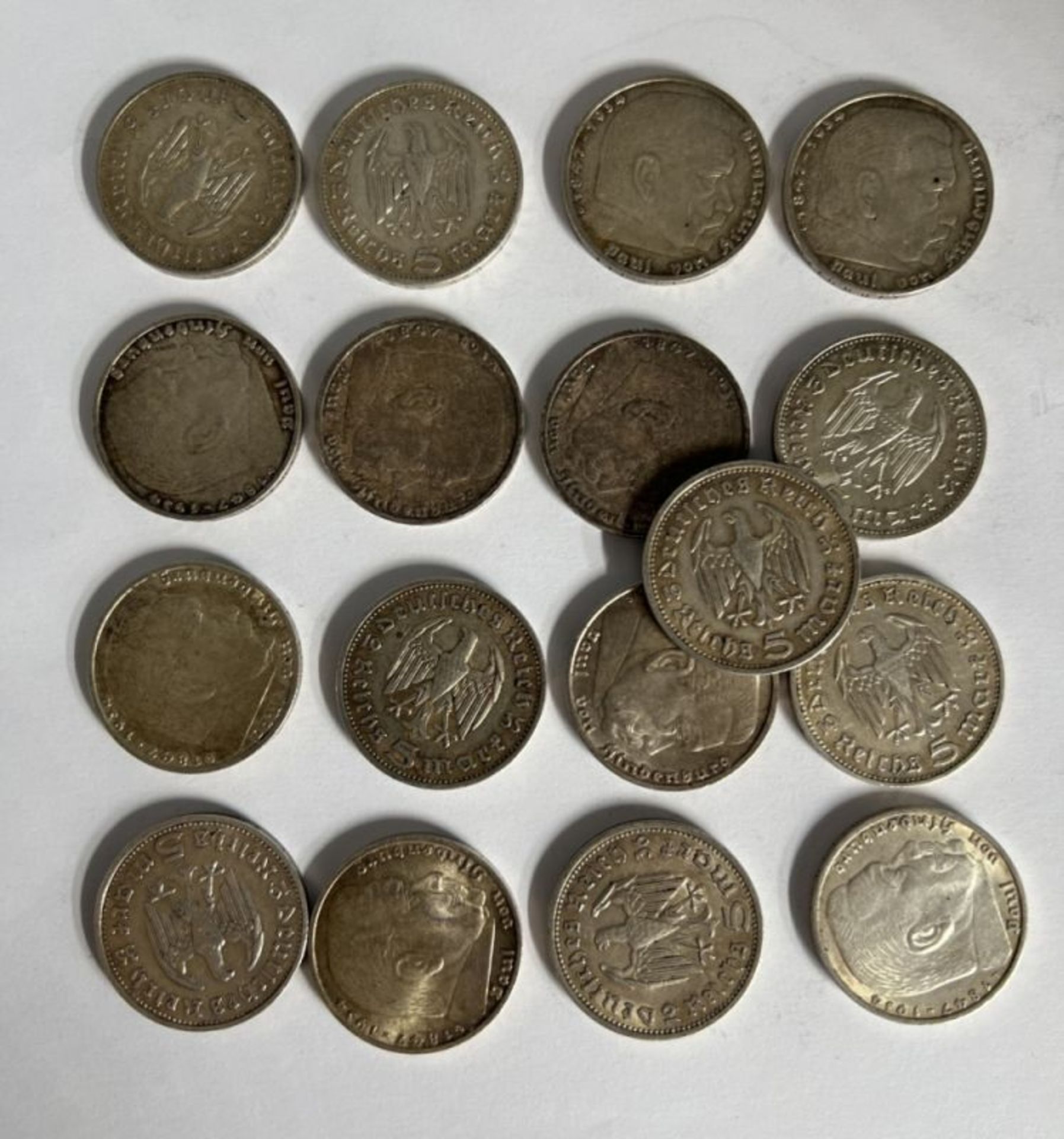 Lot Silbermünzen
