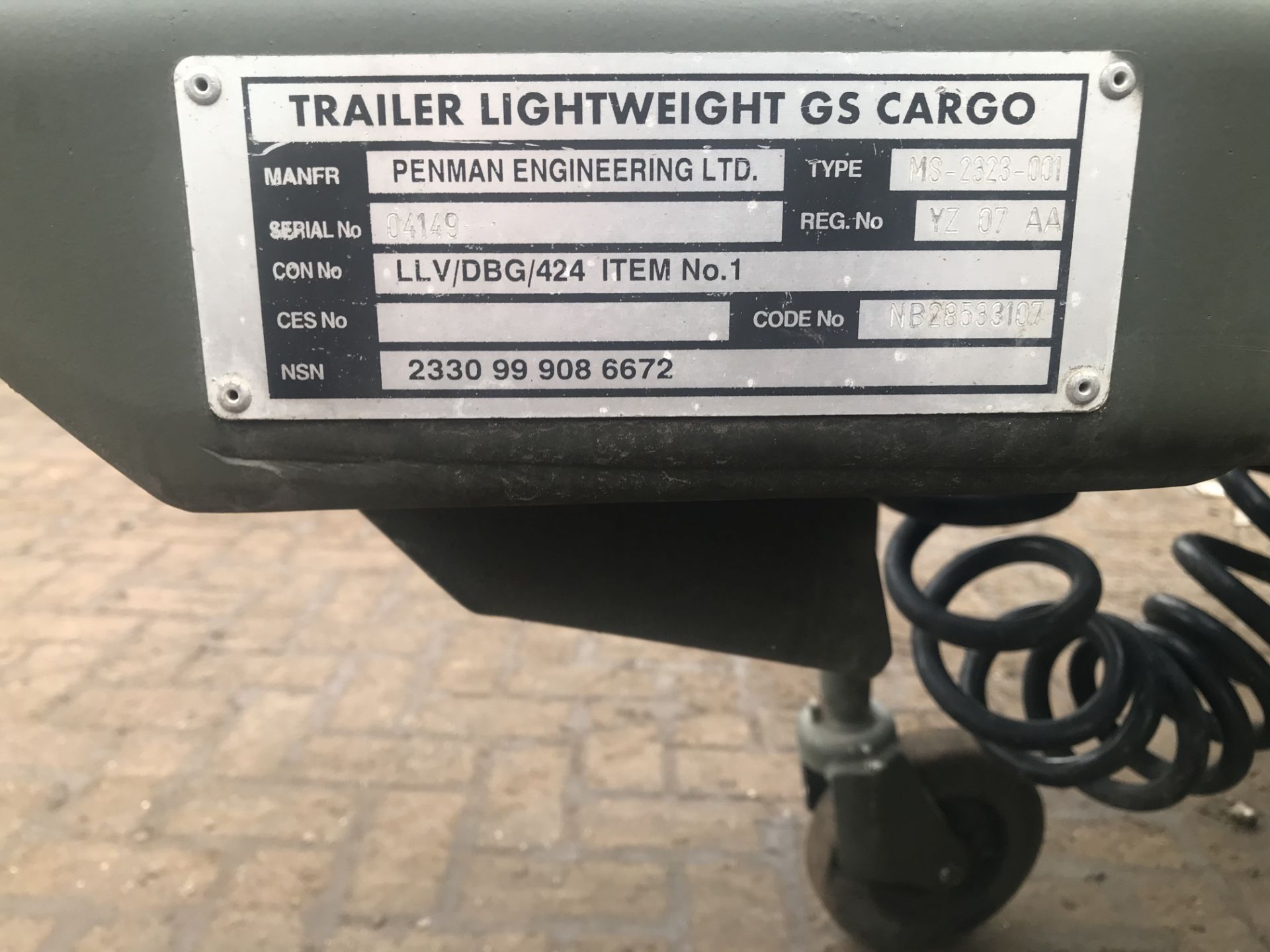 BRADLY LIGHTWEIGHT GS CARGO TRAILER - Image 8 of 9