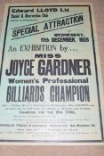 Advertising poster - Edward Lloyd Ltd Social & Recration Club, Avenue of Remembrance, special