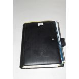 Black folder marked 'Ted Lowe' containing Royal Liver Assurance Snooker fact file 1992-1993, 1993-