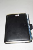 Black folder marked 'Ted Lowe' containing Royal Liver Assurance Snooker fact file 1992-1993, 1993-