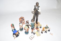 Mixed Lot of various small composition model animals and a further larger figurine to include many