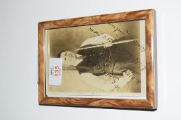 Signed photo to Sidney Lee, signed by Walter Lindrum