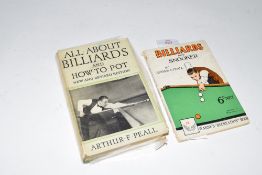 ARTHUR PEALLE: ALL ABOUT BILLIARDS AND HOW TO POT with photographs and diagrams, pub Ward, Lock & Co
