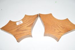 Pair of Billiards Association and Control Council oak standard templates