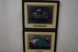 After Charles Crombie, A pair of coloured prints, 'A rough night ashore' and '99 all', f/g, 41cm