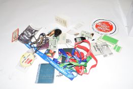 Box of mixed items to include Embassy and Benson & Hedges Masters guest passes, various lanyards and
