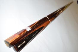 Embassy Powerglide cue and a Mannock de luxe cue (2)