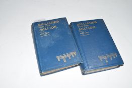 LEVI RISO: BILLIARDS FOR THE MILLION, 2 editions of vol 2, circa 1930 (2)