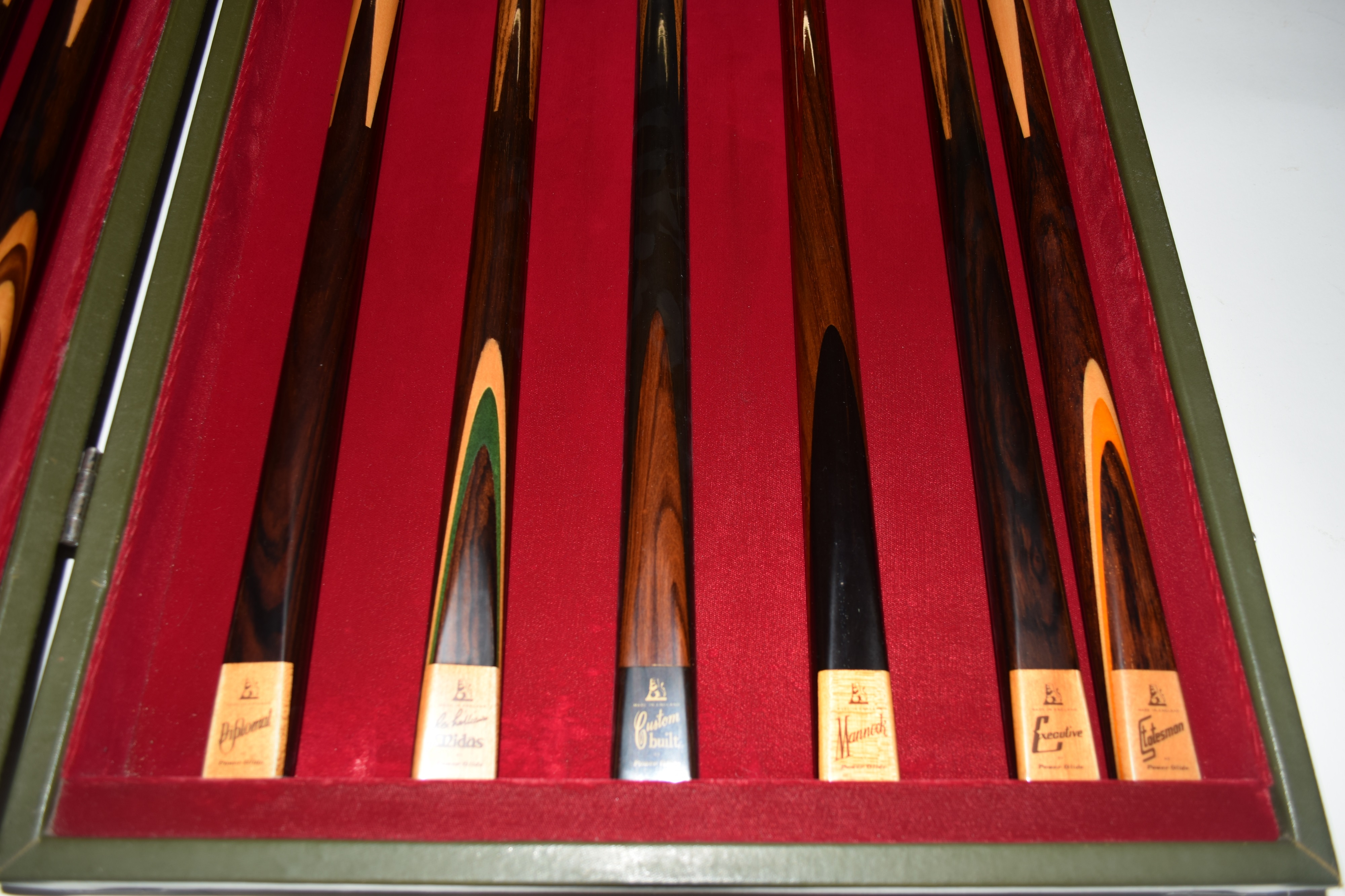 Rare Powerglide salesman's case with original cue samples, circa 1990 (by repute, only 3 of these - Image 3 of 4