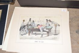 After Thomas Worth (American 1834-1917) three coloured caricature lithographs from The Dark Town