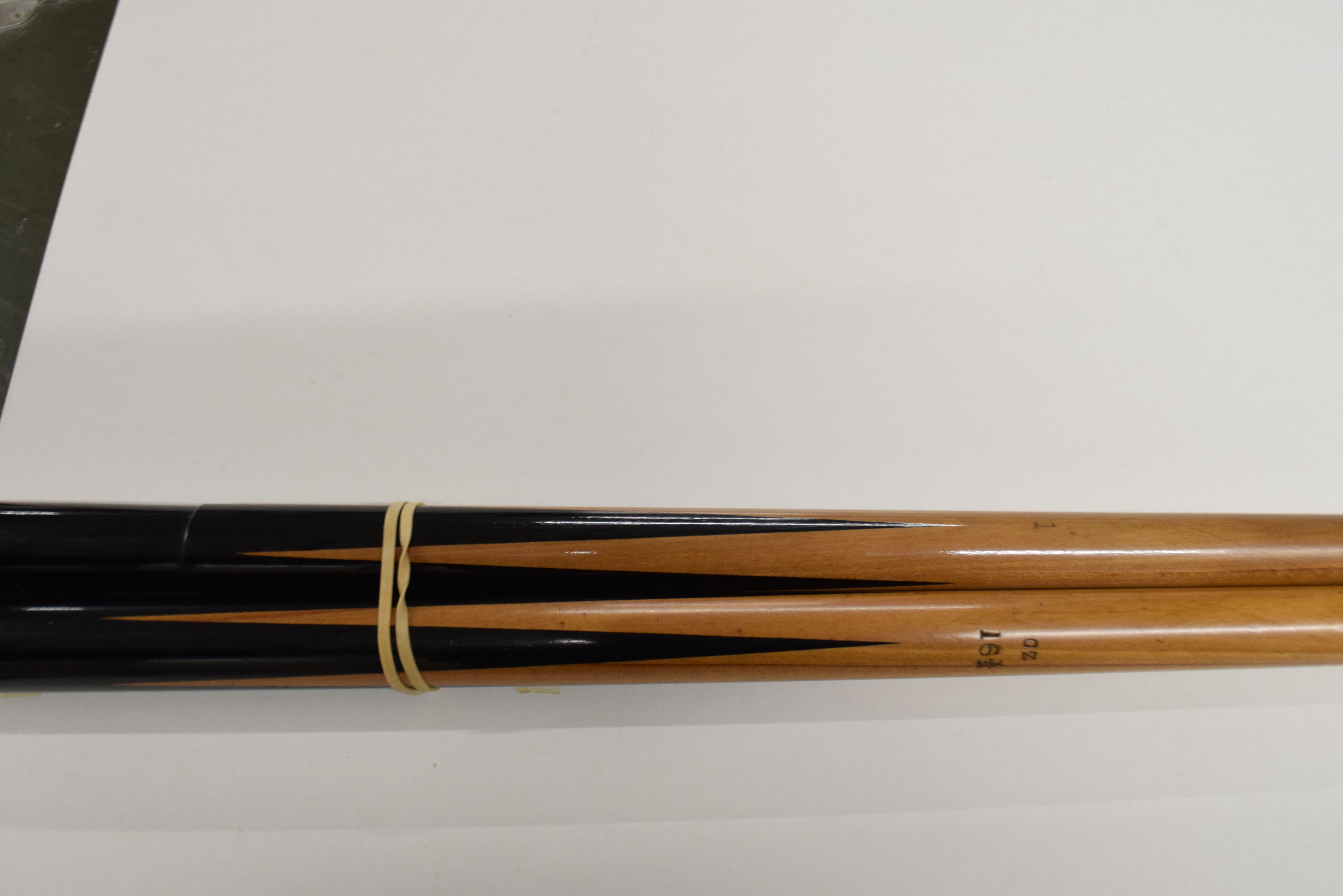 Two very rare J P Mannock anti-grip cues - circa 1905 - Image 5 of 7