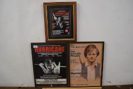 Alex The Hurricane Higgins, selection of advertising posters, comprising 'Returns to the Crucible