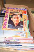 Box of Snooker Scene magazines, principally 1990s